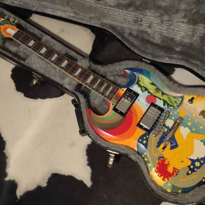 2024 Epiphone Gibson SG '61 "FOOL" Psychedelic Cream Eric Clapton/Todd Rundgren Custom Paintjob w/Case image 1