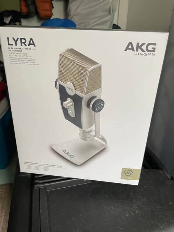 AKG Lyra Multipattern USB Condenser Microphone 2019 - 2020 - Dark Blue / Silver image 1