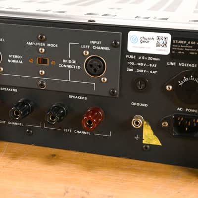 Studer A68 Stereo Power Amplifier CG00Z45 image 8