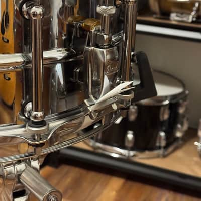 Pearl IP1465 Ian Paice Signature 14x6.5" Stainless Steel Snare Drum 2010s - Chrome Over Steel image 5