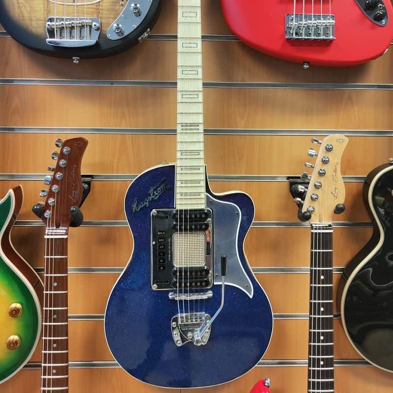 1961 Hagstrom Deluxe 90 Blue Sparkle