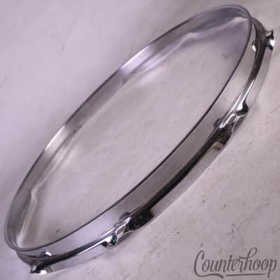 *Ludwig 14" Supraphonic Snare Drum Batter Rim/Hoop COS Steel Vintage 60s 10-Lug* image 1