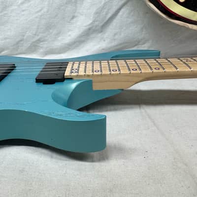 Kiesel A2 6 6-string Guitar with Gig Bag - Blue Mist Metallic image 16
