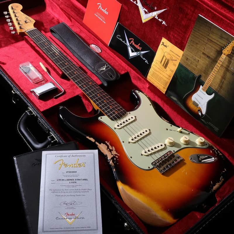 FENDER CUSTOM SHOP Limited 1964 L-Series Stratocaster Heavy Relic Target 3-Tone Sunburst [L11576] (06/22) image 1
