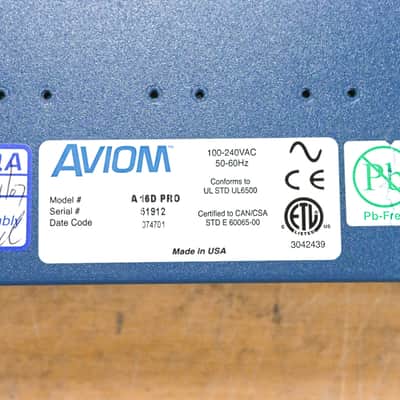 Aviom A-16D Pro A-Net Distributor CG013LV image 9
