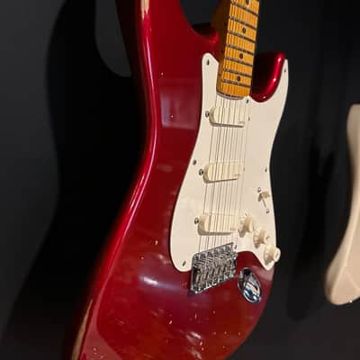 Fender Eric Johnson 57 Strat-David Gilmour setup mid 90s? - Candy Apple Red image 11