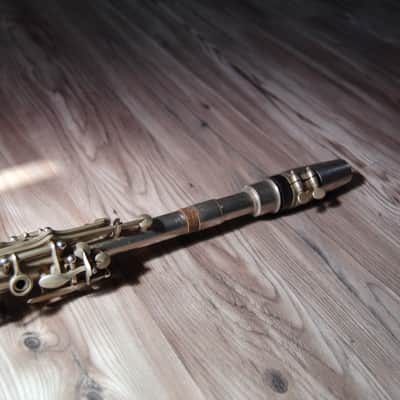 Noblet Metal Clarinet -1950's W/Original Case 1950's Silver image 12