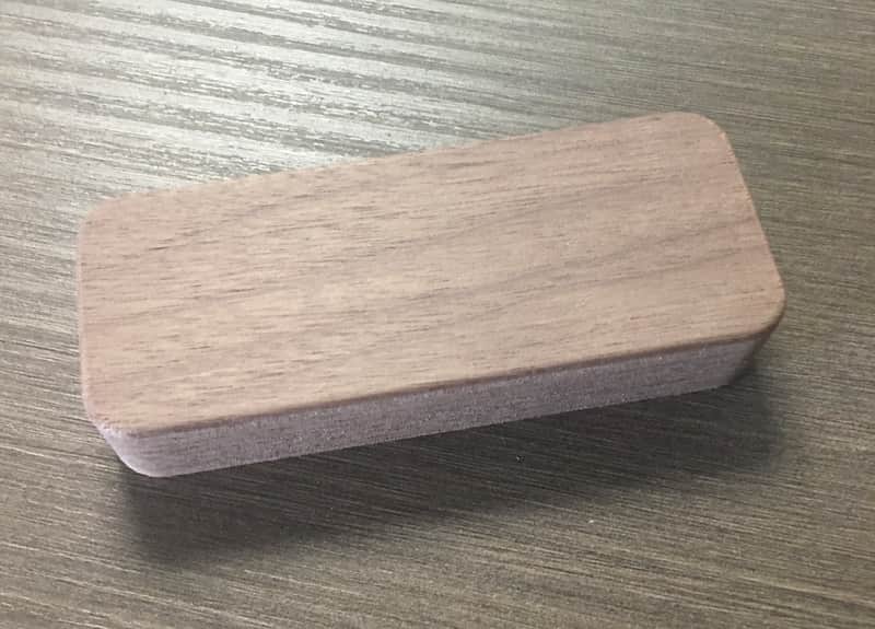 Guilford Black Walnut P-90 Pickup Cover - No Holes image 1