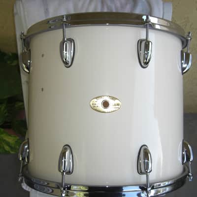 Slingerland HSS Lite 90s era White Lacquer Rack Tom 15X13 Stick Saver Hoops Beautiful NOS Cond! image 14