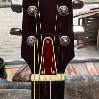 Yamaha FG-160 1974 with Vintage Folk Art Hard Shell Case image 4
