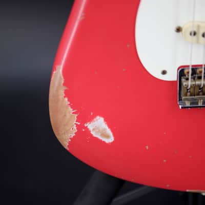 Fender Custom Shop '57 Reissue Stratocaster Relic Aged Fiesta Red image 10