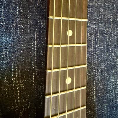Rare 1930s/40s European Parlour Guitar – Stunning Birdseye Maple – Diagonal Fretboard image 7