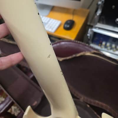 Gibson Les Paul/SG Junior Solidbody Electric Guitar 1962 - Factory Polaris White image 15