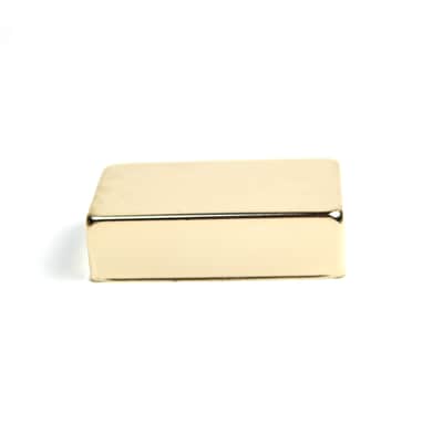 Metal Regular Humbucker Pickup Cover No Pole holes ,Gold Plated image 2