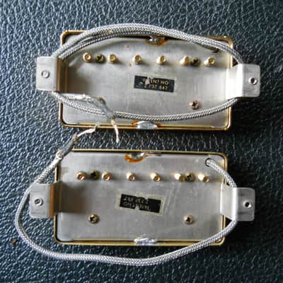 1960's Gibson T-Top Patent Number Sticker Pickup Set image 1