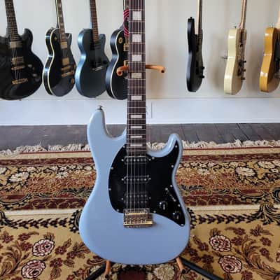 Sterling by Music Man Cutlass Plus CT50HSS - Aqua Grey w/ Roasted Maple Neck & Block Inlays image 1