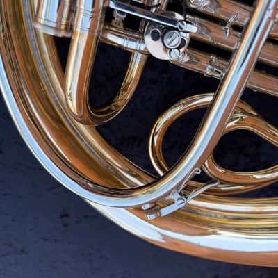 Dürk LD Clevenger with Hand-Hammered Bell - F/Bb Double French Horn - Gold Brass - Detachable Bell - Unlacquered Finish image 7