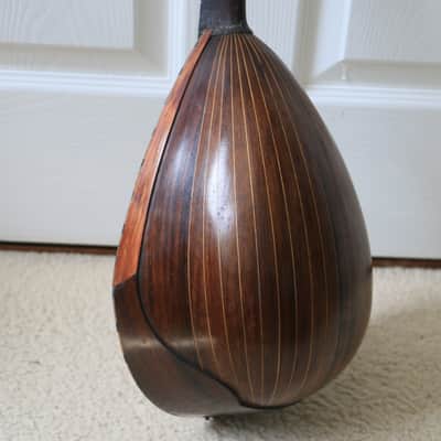 ANTIQUE BOWLBACK MANDOLIN ITALY ‘ALFREDO ALBERTINI CATANIA No. 65’ image 8