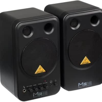 BEHRINGER MS16 COPPIA DI MONITOR SPEAKER ATTIVI 16 WATT + CAVI AUDIO