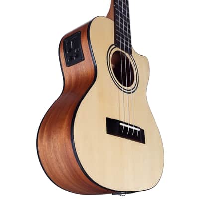 Alvarez RU26TCE Regent Tenor Cutaway Acoustic-Electric Ukulele (Natural Satin) image 5