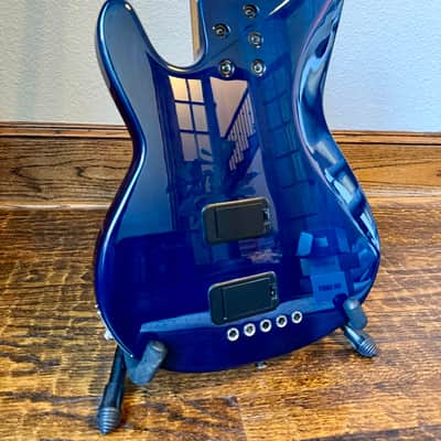 Kiesel Mahogany PB5 5-String PJ Bass 2021 Transparent Blue w/ Nordstrand Pickups image 4