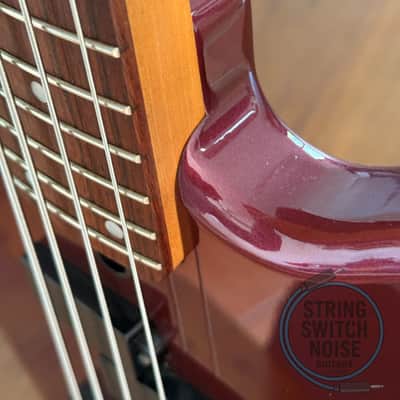 Yamaha RBX370A, Bass Guitar, Burgundy, 1991, Active image 18