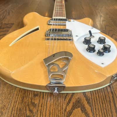 RARE! 1974 Rickenbacker 360/12 - Mapleglo (TIME CAPSULE CLEAN) w/ OHSC image 5