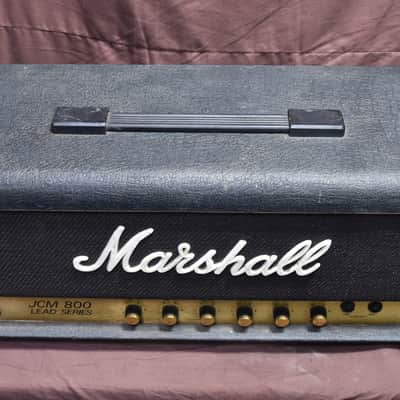 Marshall JCM 800 Lead Series Model 2204 50-Watt Master Volume Mk2 Head 1987 - Black image 3