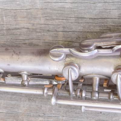Buescher True Tone Soprano 1924 Silver Plated Sax Bild 5