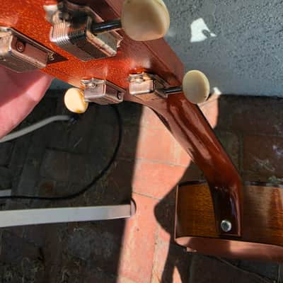 Harmony Baritone Ukelele 1950-1960s (Not certain) - Solid brown light gloss mahagony natural image 10