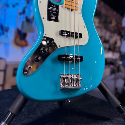 Fender American Professional II Jazz Bass Left-handed Miami Blue Maple Fingerboard Auth Deal!  408 image 4