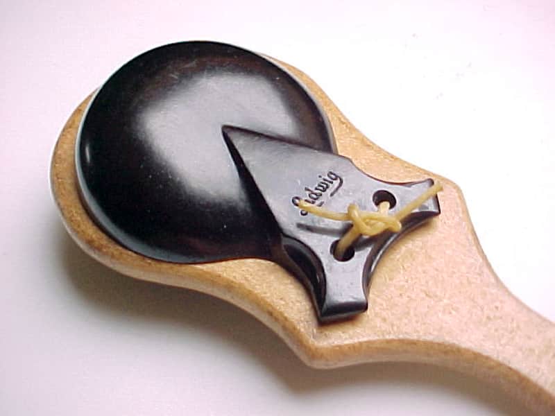 Vintage Ludwig Castanets with Wooden Handle - Circa 1955 image 1