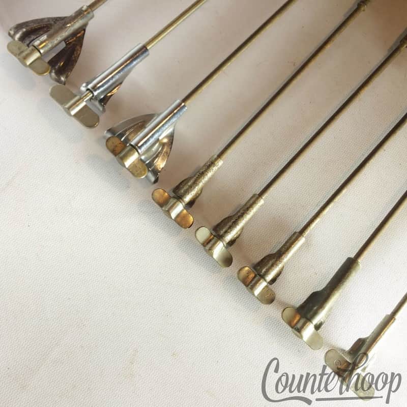 *Leedy 8x Snare/Tom Drum 8" Single-Tension T-Rods+Claws Nickel Vintage 10s USA* image 1