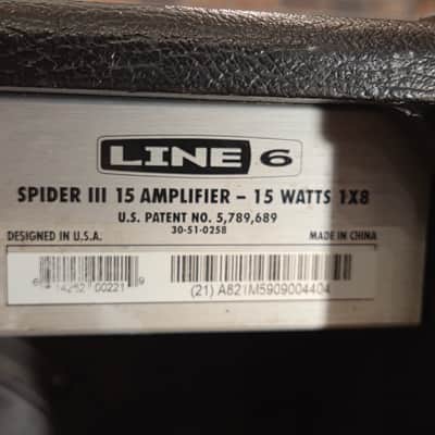 Line 6 Spider III 15 15-Watt 1x8" Digital Modeling Guitar Practice Amp image 13