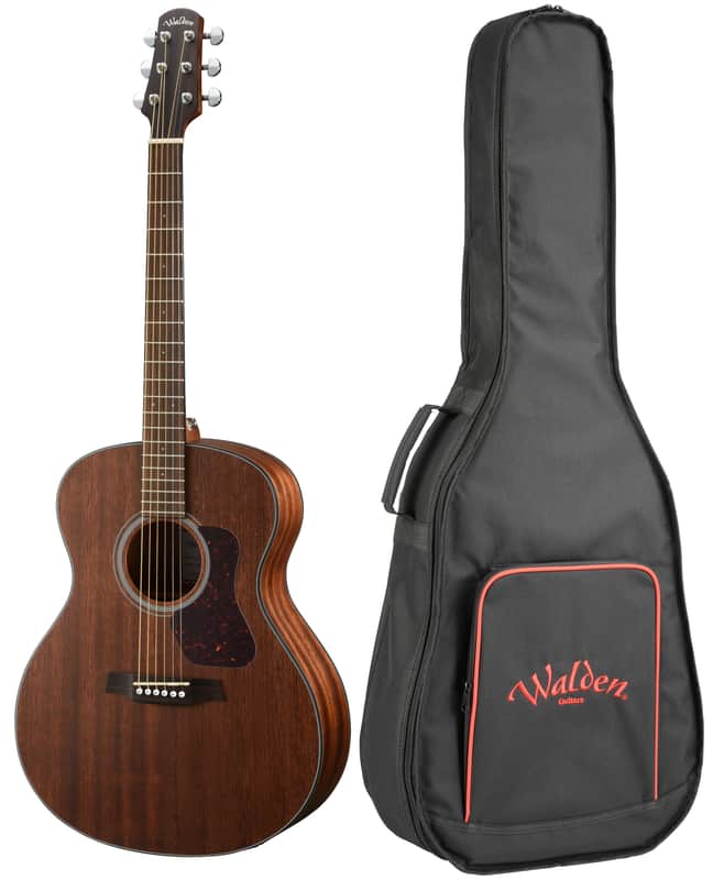 Walden *Pre-Order* Natura 500 Grand Auditorium Solid Mahogany Top Acoustic Electric Guitar in Open Pore Satin Natural Finish +GigBag | 6-String | Steel | G551E | Special Order | Authorized Dealer image 1