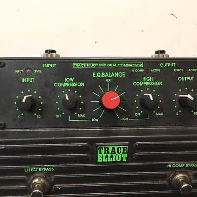 Trace Elliot SMX Dual Compressor EQ 18v Rare Vintage Guitar Bass