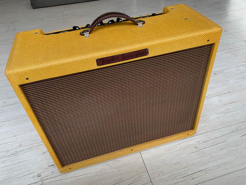 Fender '57 Twin-Amp 2-Channel 40-Watt 2x12" Guitar Combo Lacquered Tweed image 1