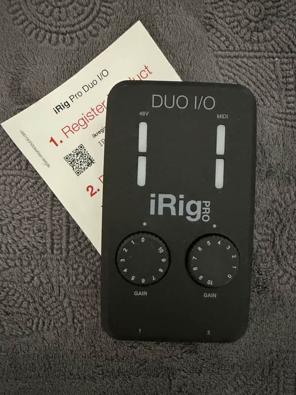 IK Multimedia iRig Pro Duo I/O 2-Channel Mobile Audio Interface 2020 - Present - Black image 1