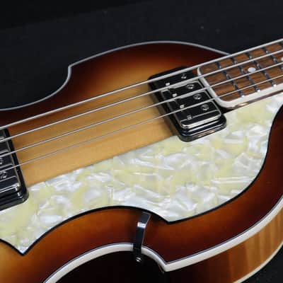 Hofner HCT-500/1-SB Contemporary Series VIOLIN Beatle Bass GREAT Brown Sunburst Vintage Look with Tea Cup Knobs image 7