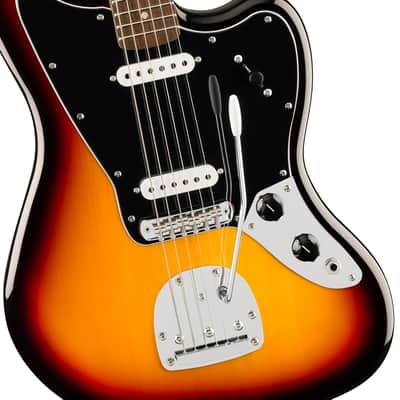 Squier Affinity Series Jaguar, Laurel Fingerboard, Black Pickguard, 3-Color Sunburst image 4
