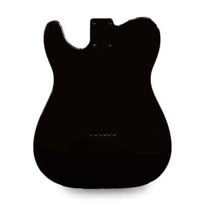 Telecaster Guitar Body - Black Gloss - 2 Piece American Alder image 2