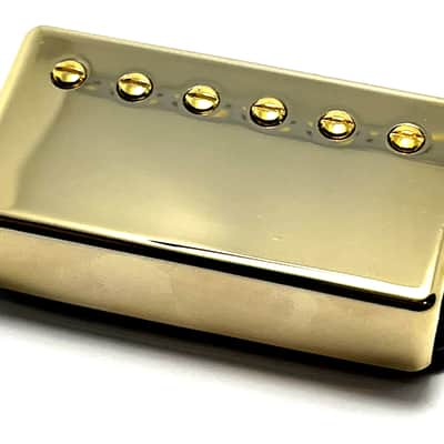 Covered A5 Bucker Neck Position Dedicated Pickup, AlNiCo Humbucker, Covered Gold Neck image 1