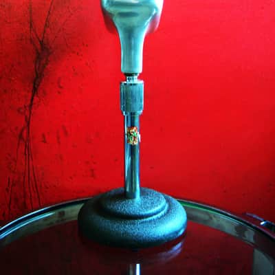 Vintage 1940's era Atlas Sound DS7 cast iron microphone desk stand Shure Electro Voice DS5 DS10 # 1 image 7