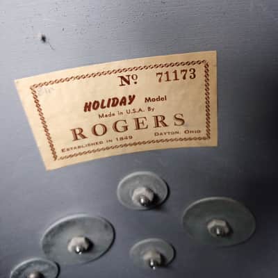 Rogers Holiday 16x16 Floor Tom - Black Wrap image 15