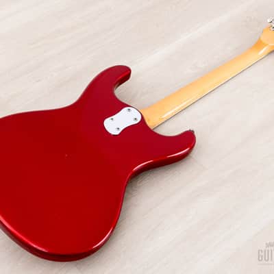 1990s Mosrite Super Custom ‘65 Ventures Model Candy Apple Red w/ Vibramute, Japan Kurokumo image 14