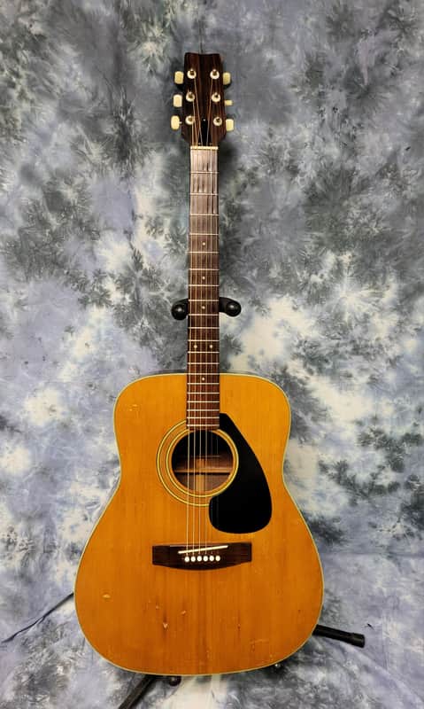 1973 Yamaha FG-160-1 Natural Dreadnought Guitar New Strings Pro Setup Original Soft Shell Case image 1
