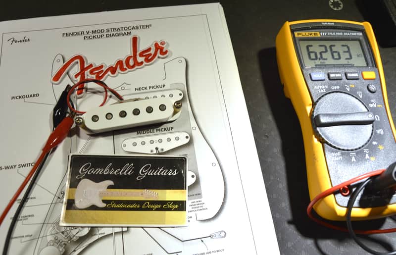 Fender V-MOD II Professional Stratocaster White BRIDGE Pickup image 1