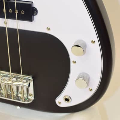 2025 Squier Debut Collection Precision Bass 4-String Electric Bass Guitar, Indian Laurel Fingerboard, Matte Black image 5