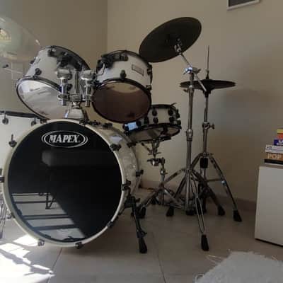 Mapex Saturn Series 5 piece drum kit - Arctic White image 2
