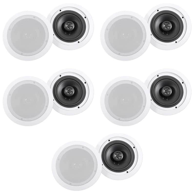 (10) Rockville HC655-16 6.5" 500 Watt In-Ceiling Home Theater Speakers 16 Ohm image 1